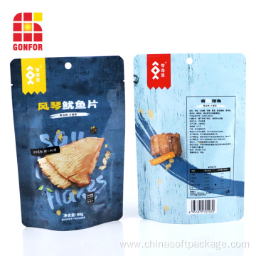 Aluminum Pouch Stand Up Bag For Seafood Packaging